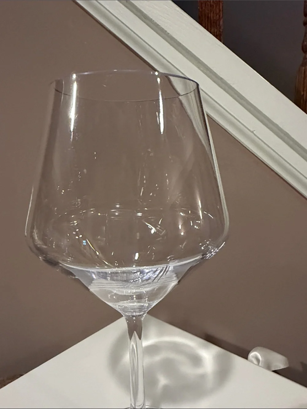Pottery Barn Happy Hour Clear Acrylic Stemmed Wine Glasses - Set of 6
